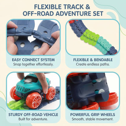 Light Up Flexible Racing Track Set | Family Favourite