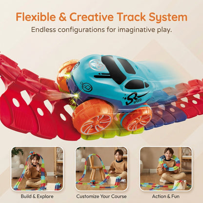 Light Up Flexible Racing Track Set | Family Favourite