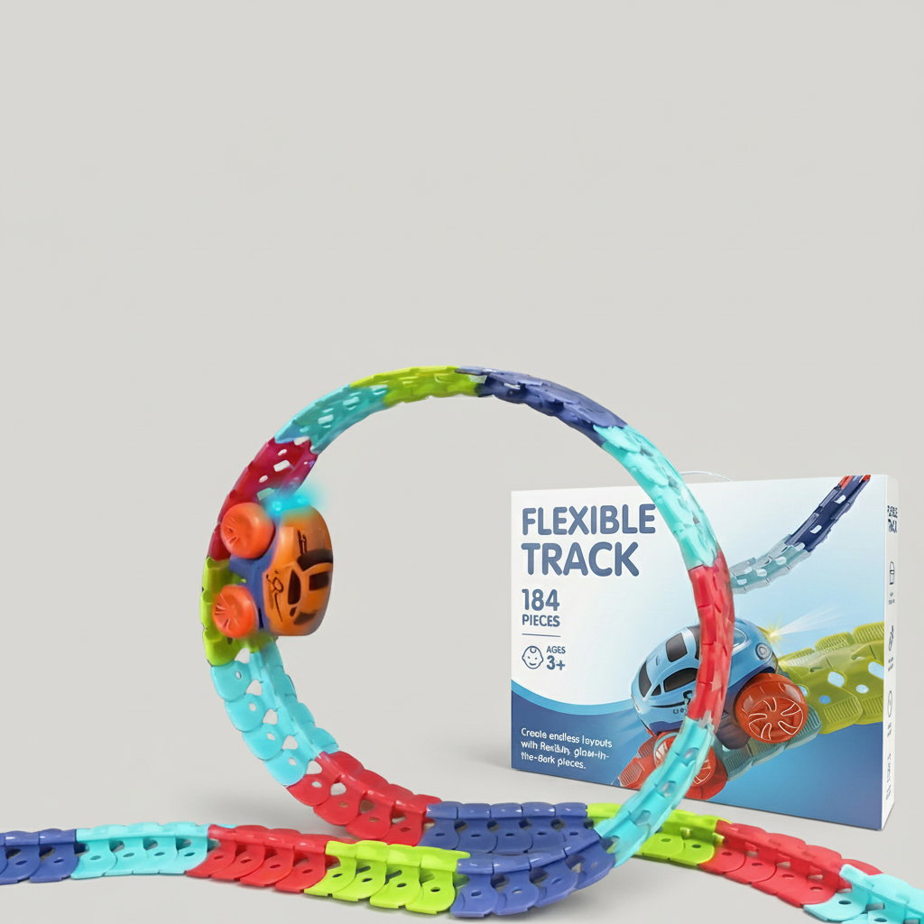 Light Up Flexible Racing Track Set | Family Favourite