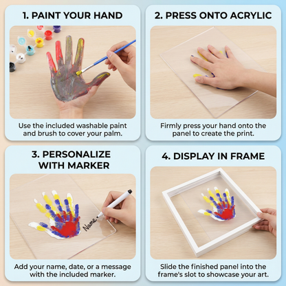 Creative DIY Family Handprint Frame Memory Kit