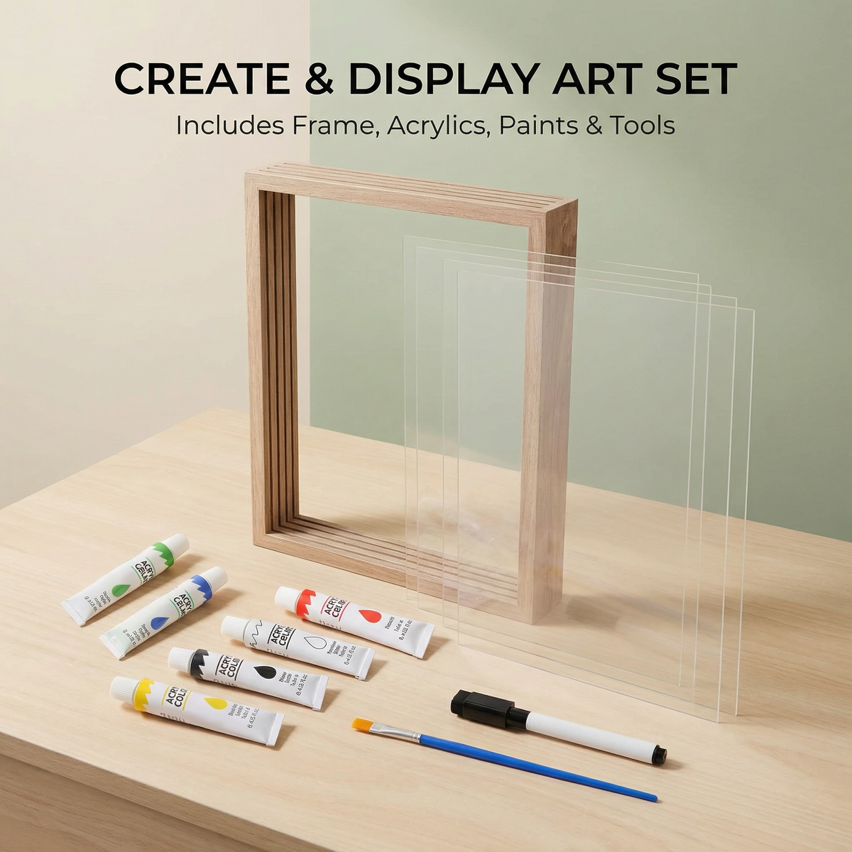 Creative DIY Family Handprint Frame Memory Kit