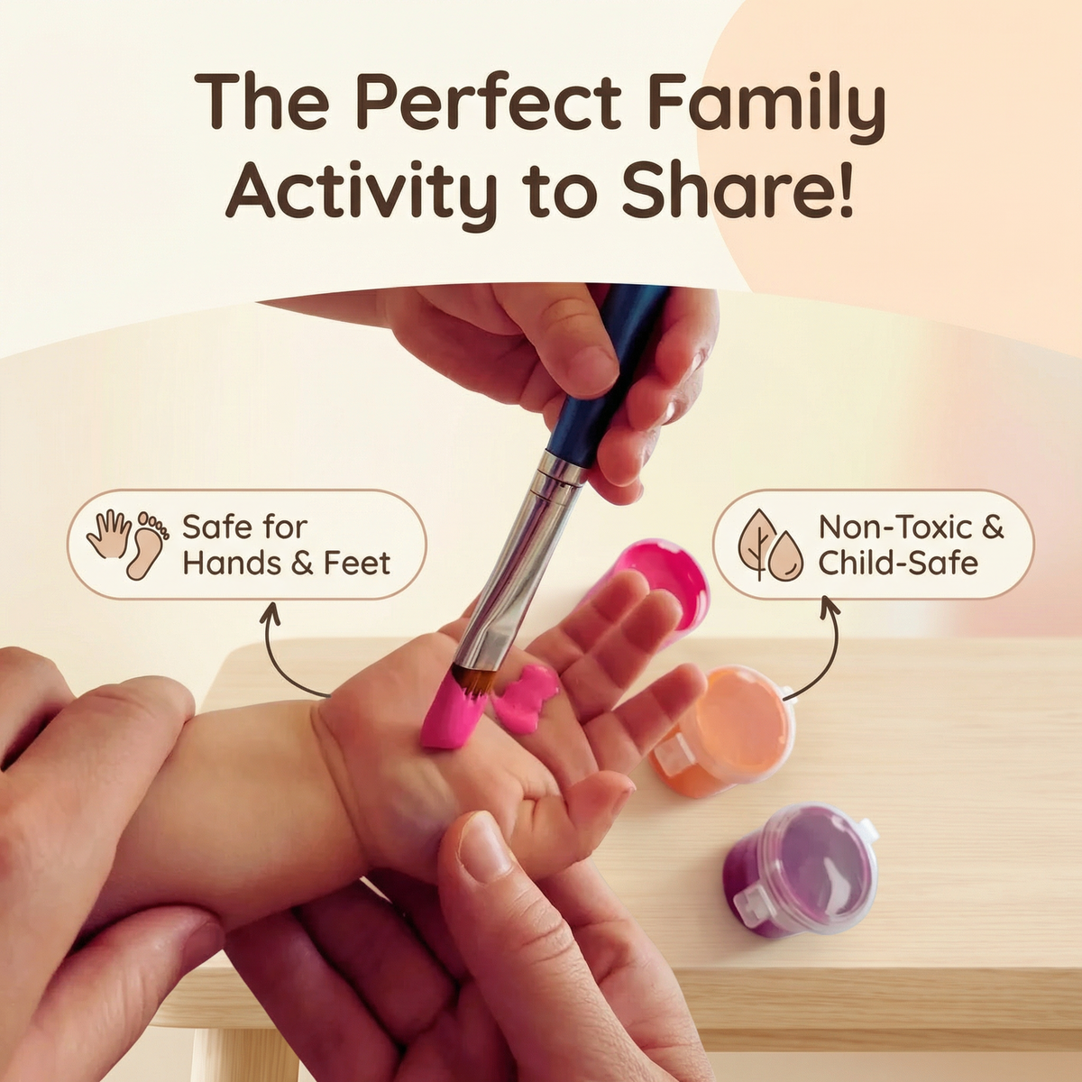 Creative DIY Family Handprint Frame Memory Kit