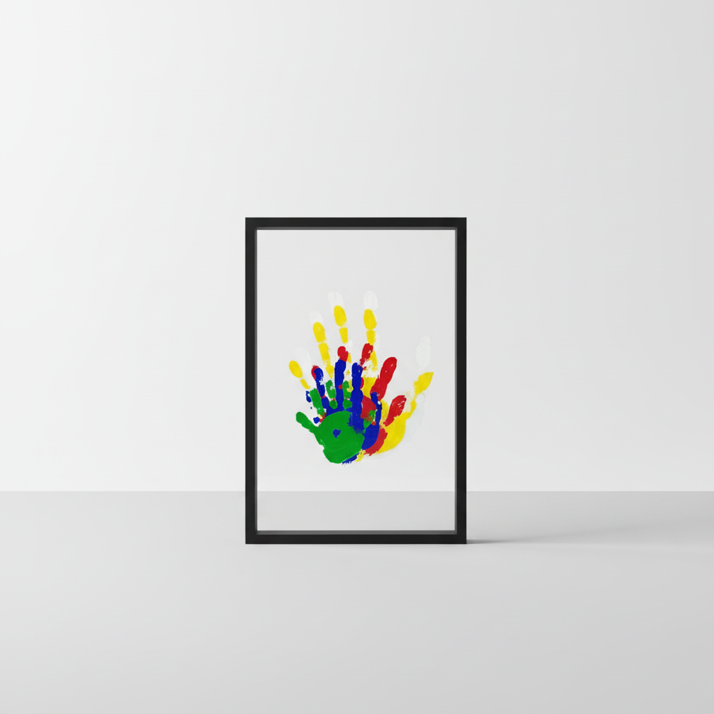 Creative DIY Family Handprint Frame Memory Kit