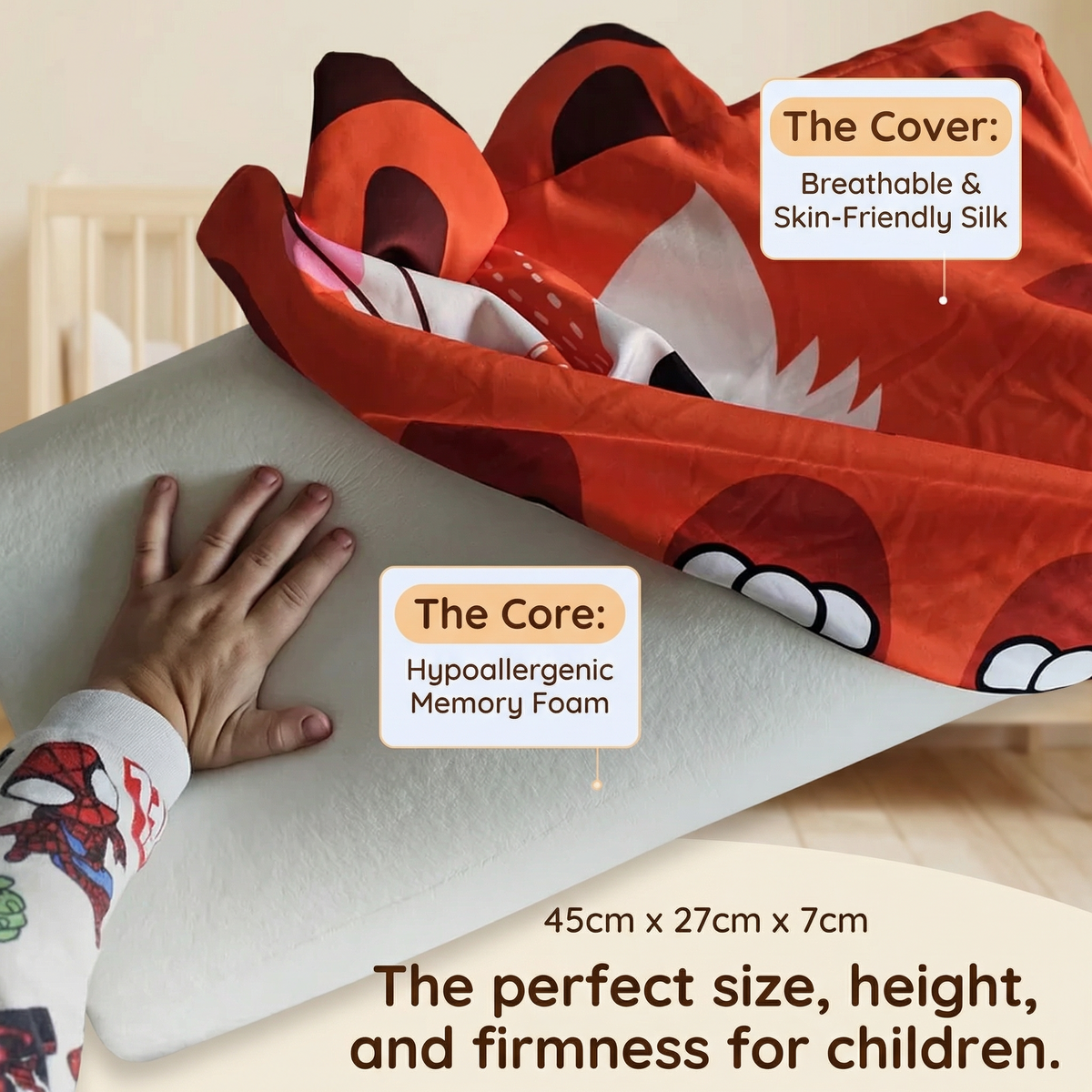 Restly Kids Comfort Sleep Pillow for Kids