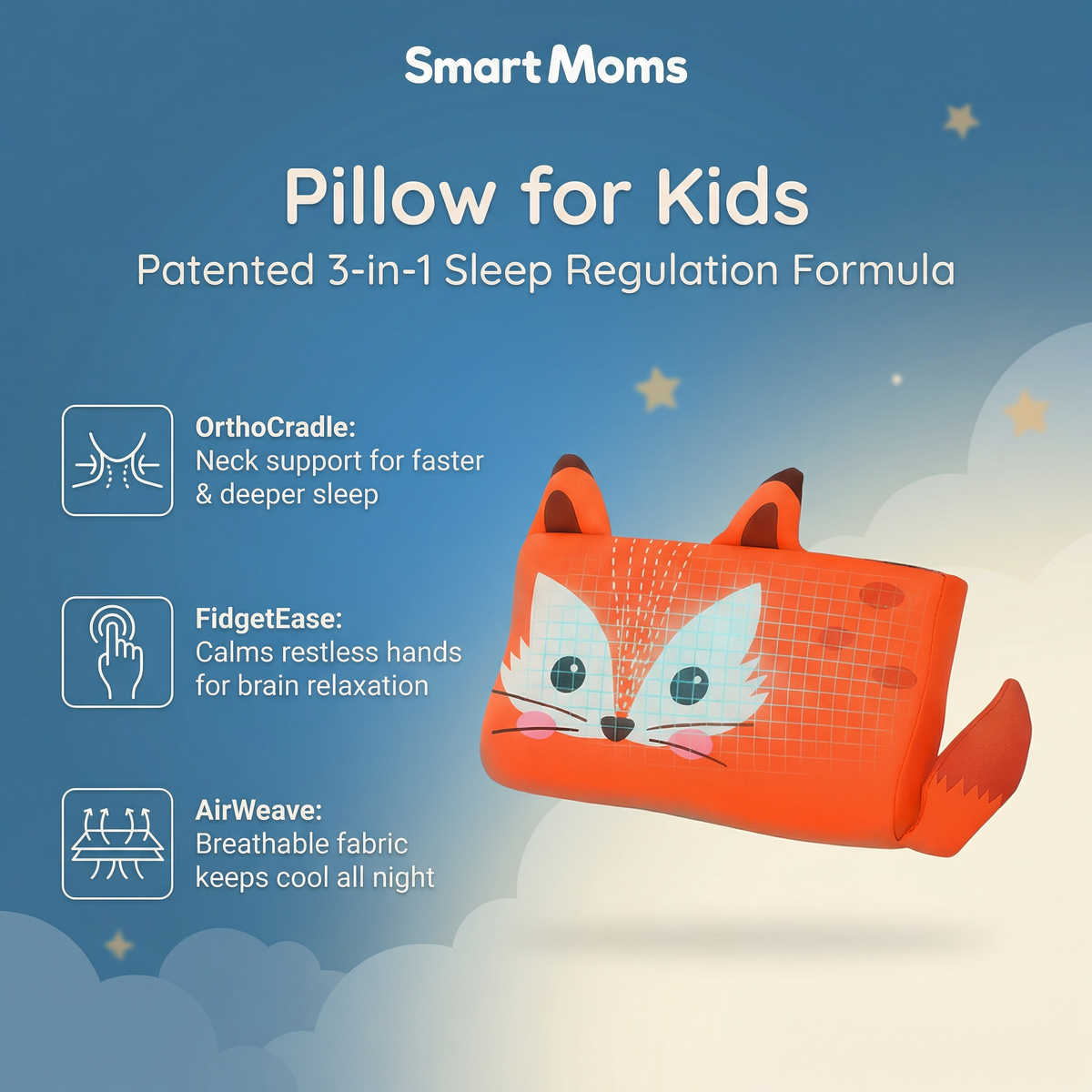 Restly Kids Comfort Sleep Pillow for Kids