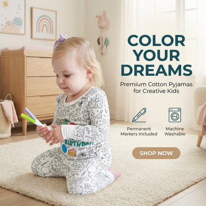 Colourable Pyjama Set – Kids