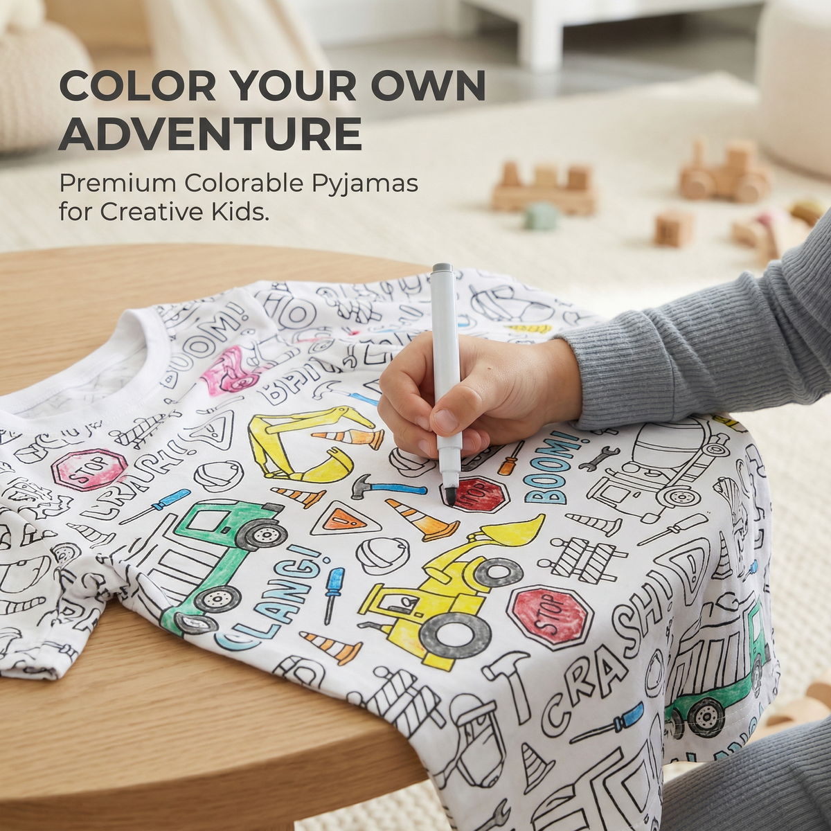 Colourable Pyjama Set – Kids