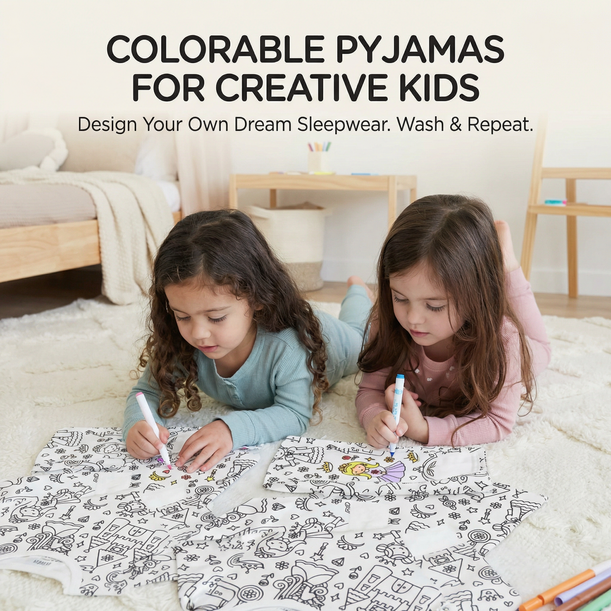 Colourable Pyjama Set – Kids