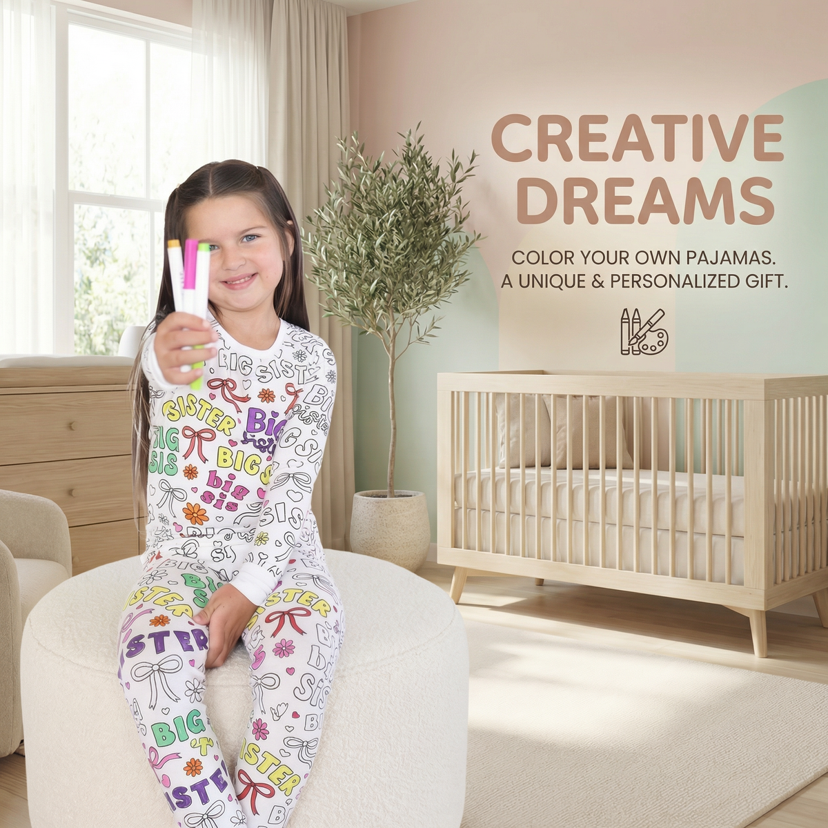 Colourable Pyjama Set – Kids