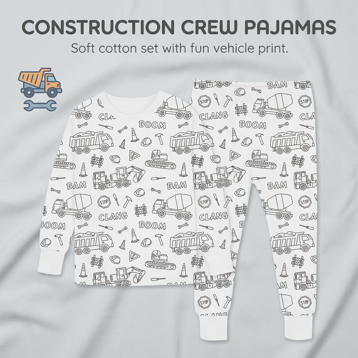 Colourable Pyjama Set – Kids