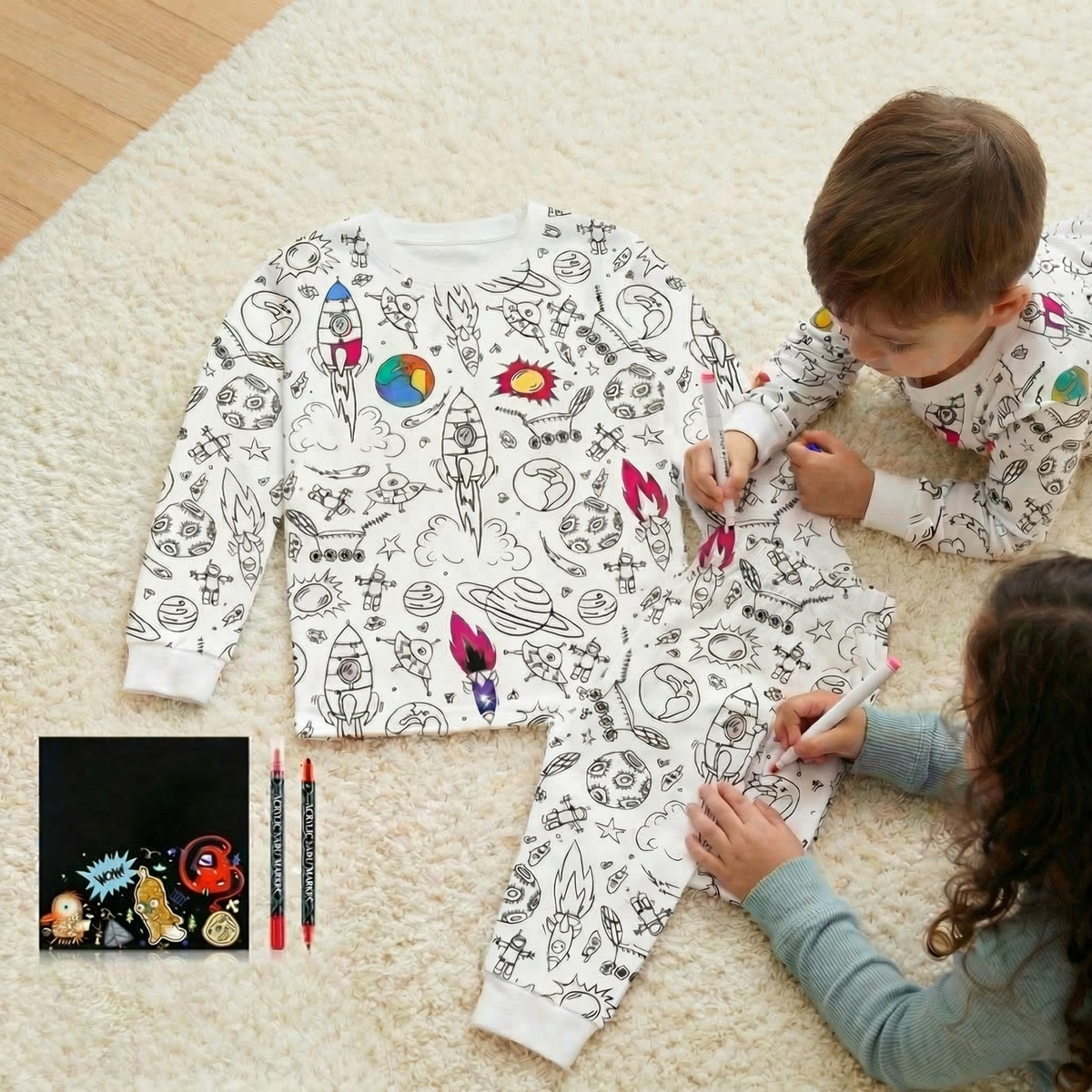 Colourable Pyjama Set – Kids