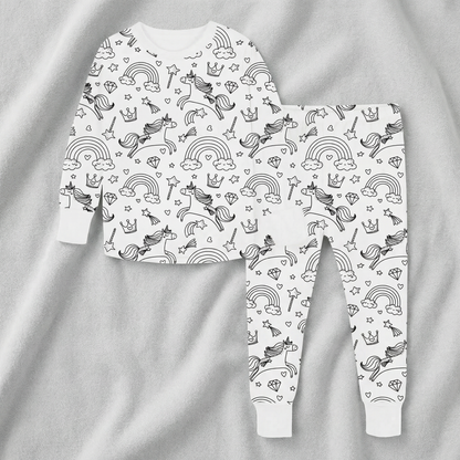 Colourable Pyjama Set – Kids