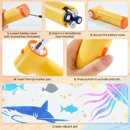 Creative Airbrush Art Kit – Kids