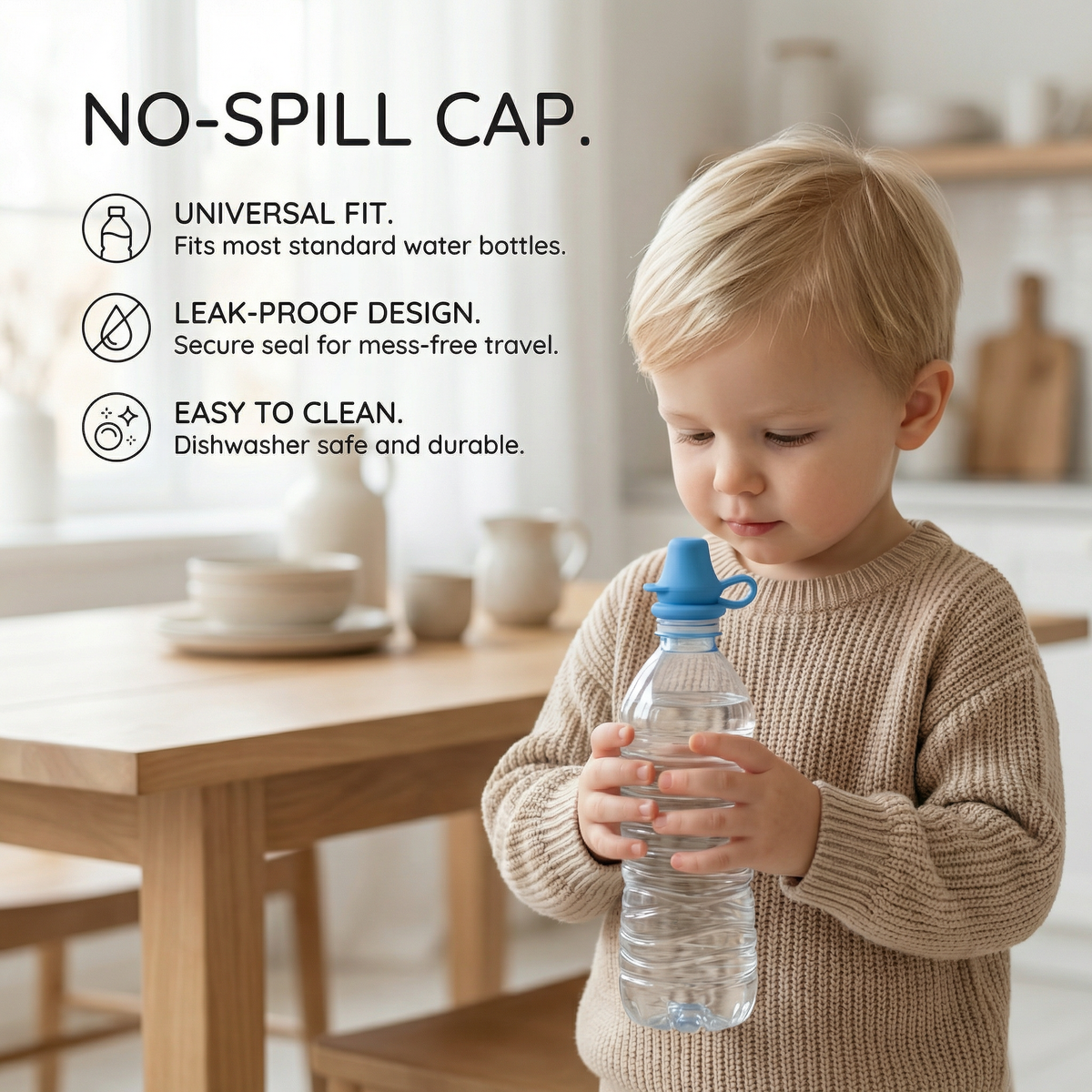 Silicone Spill Proof Bottle Tops – Kids (3 Pack)