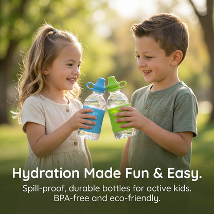 Silicone Spill Proof Bottle Tops – Kids (3 Pack)