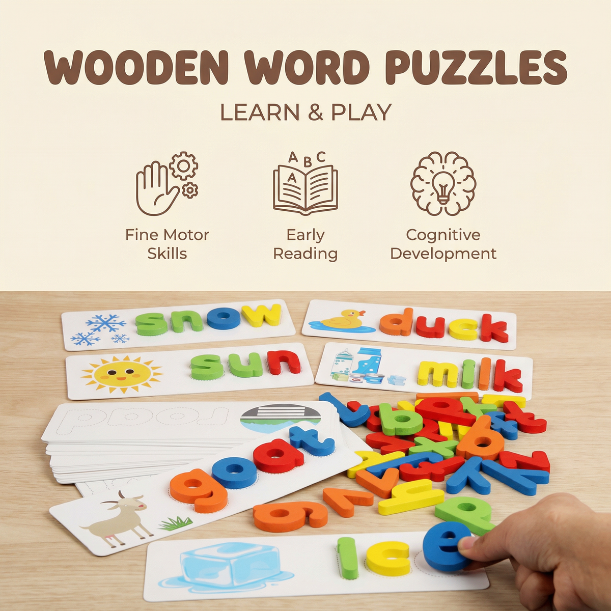 Interactive Montessori Spell Word Game