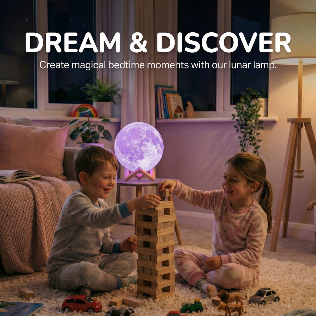 Paint Your Own Moon Night Light | Family Favourite