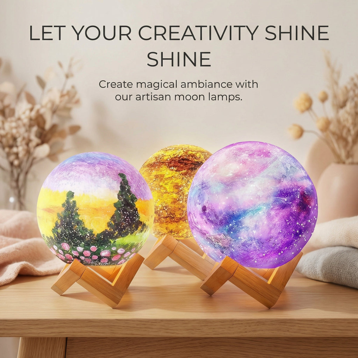 Paint Your Own Moon Night Light | Family Favourite