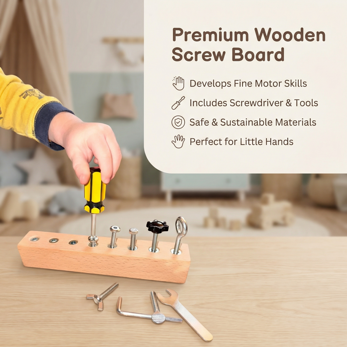 Screwdriver Activity Board – Kids