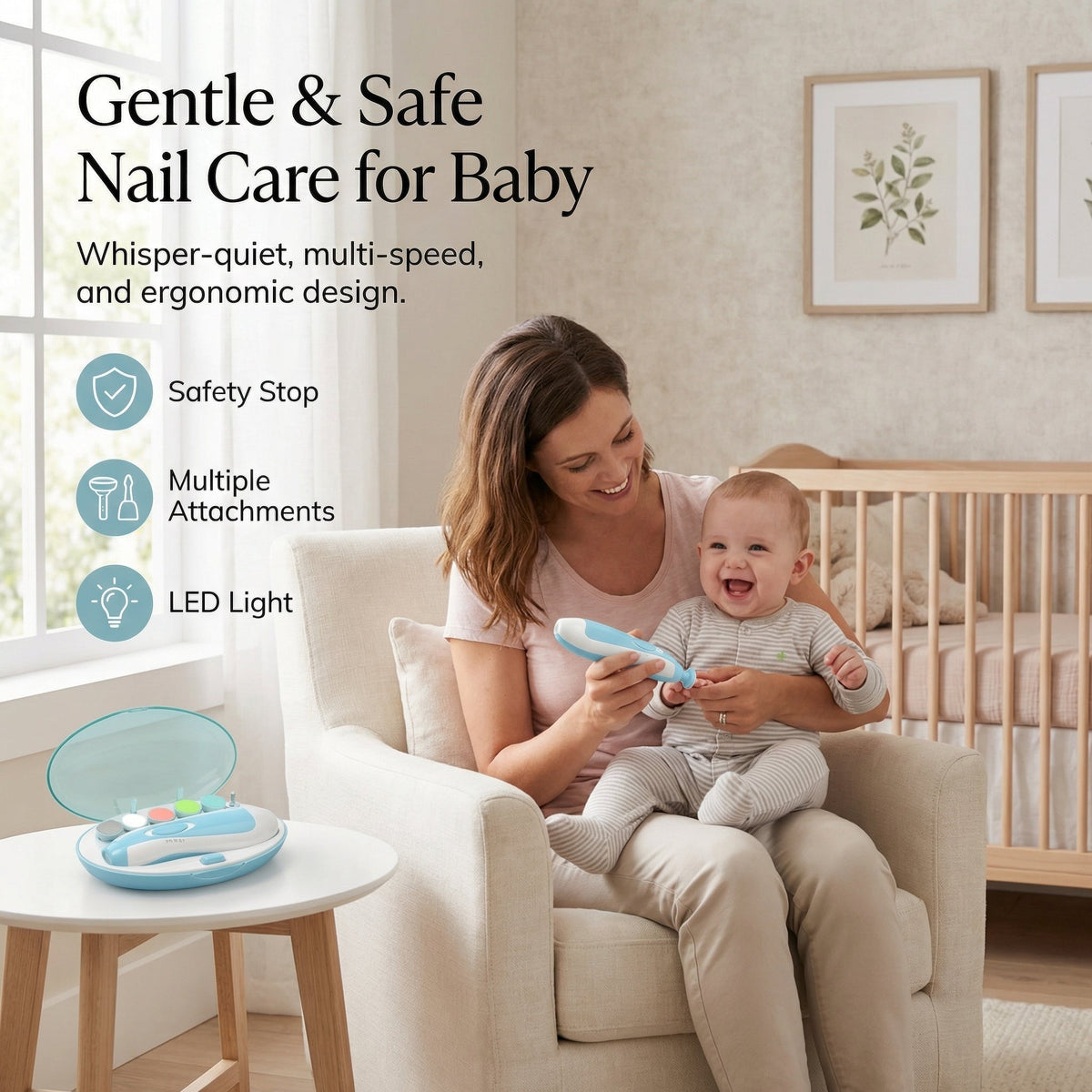 Gentle Electric Nail Trimmer – Babies