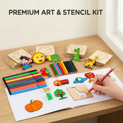 Creative Montessori Wooden Drawing Stencils