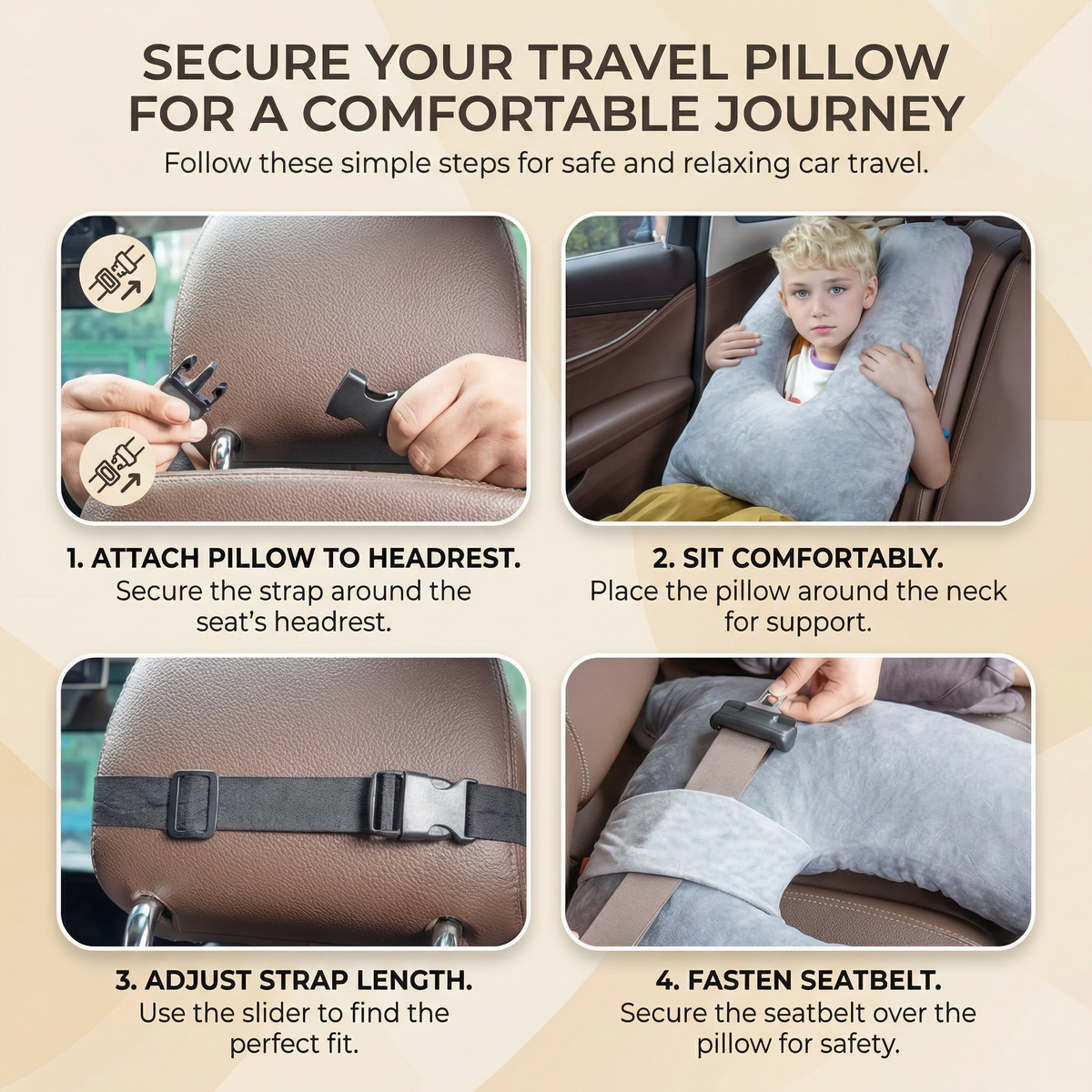 RoadNap™ Children’s Car Sleep Pillow | Family Favourite