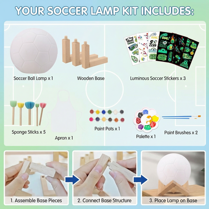 Paint Your Own Football Lamp | Family Favourite