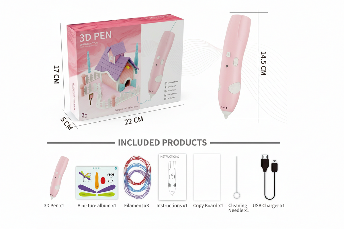 3D Pen Low Temperature – Kids
