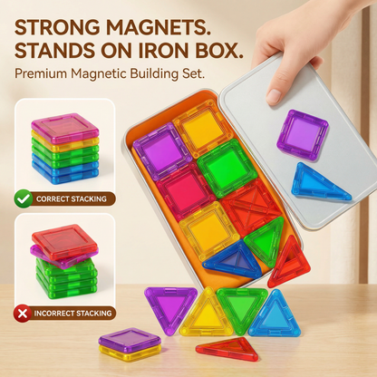Interactive Mini Magnetic Building Blocks Travel Set
