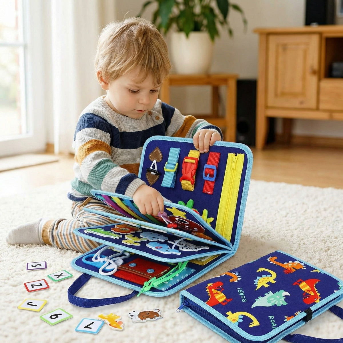 Interactive Montessori Busy Book for Toddlers