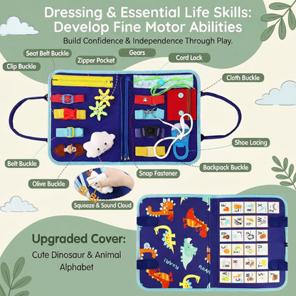 Interactive Montessori Busy Book for Toddlers