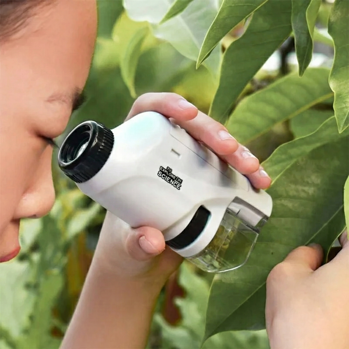 Kids Pocket Microscope & LED Light