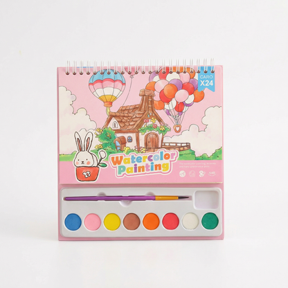 Creative Travel Friendly Watercolour Colouring Kit for Kids
