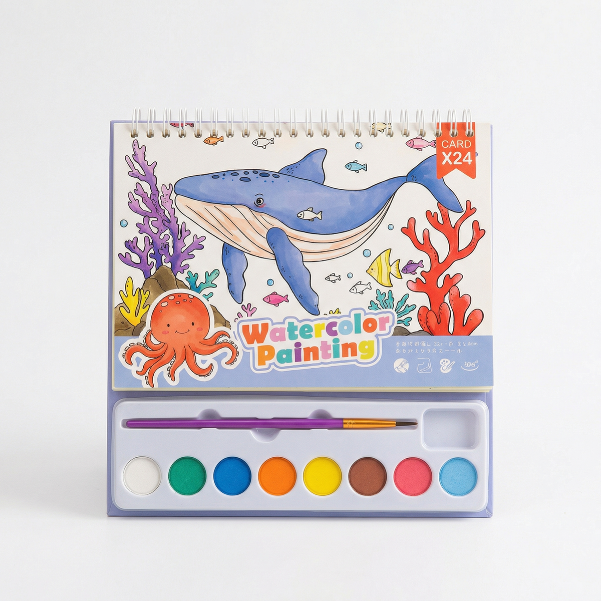 Creative Travel Friendly Watercolour Colouring Kit for Kids