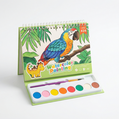 Creative Travel Friendly Watercolour Colouring Kit for Kids