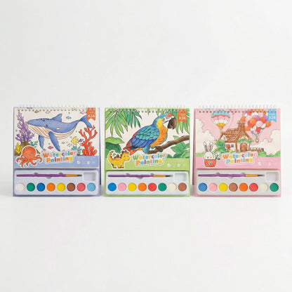 Creative Travel Friendly Watercolour Colouring Kit for Kids