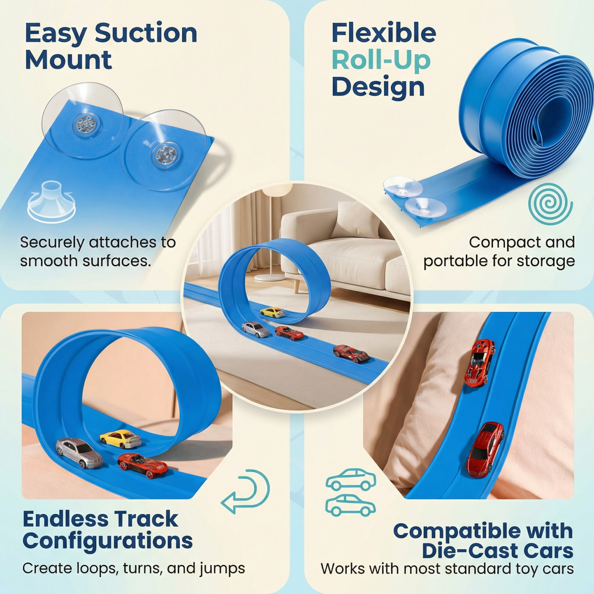 Creative Flexible Racing Track – Kids