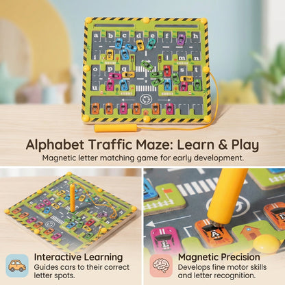 Wooden Alphabet Magnetic Maze | Family Favourite