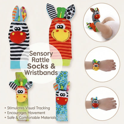 Newborn Rattle Socks and Wrist Bands | Family Favourite