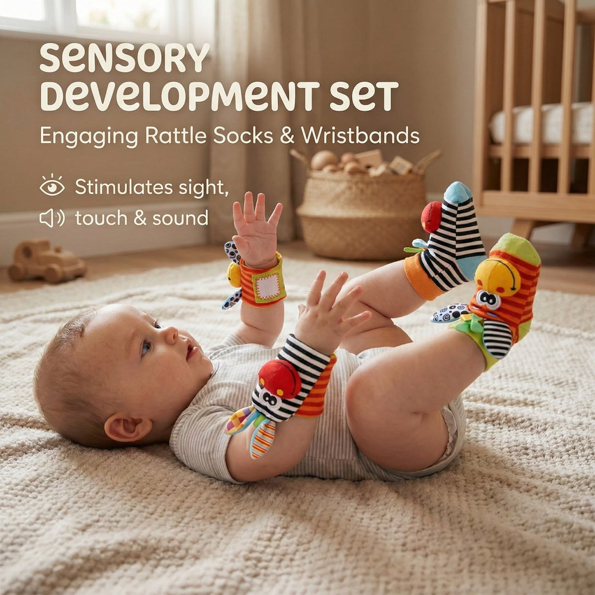 Newborn Rattle Socks and Wrist Bands | Family Favourite