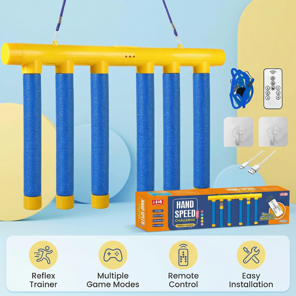 Interactive Kids Reaction Stick Catch Game