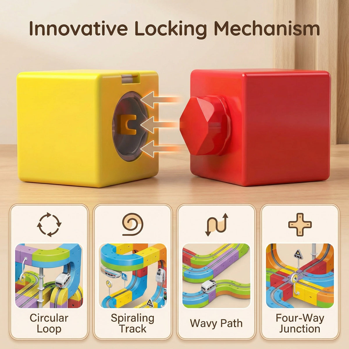 3D Magnetic Train Racing Track – Kids