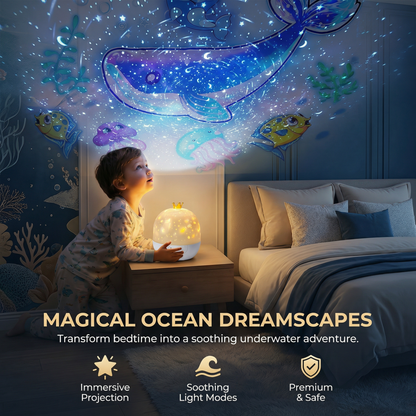 2-in-1 Calming Night Light for Kids & Projector