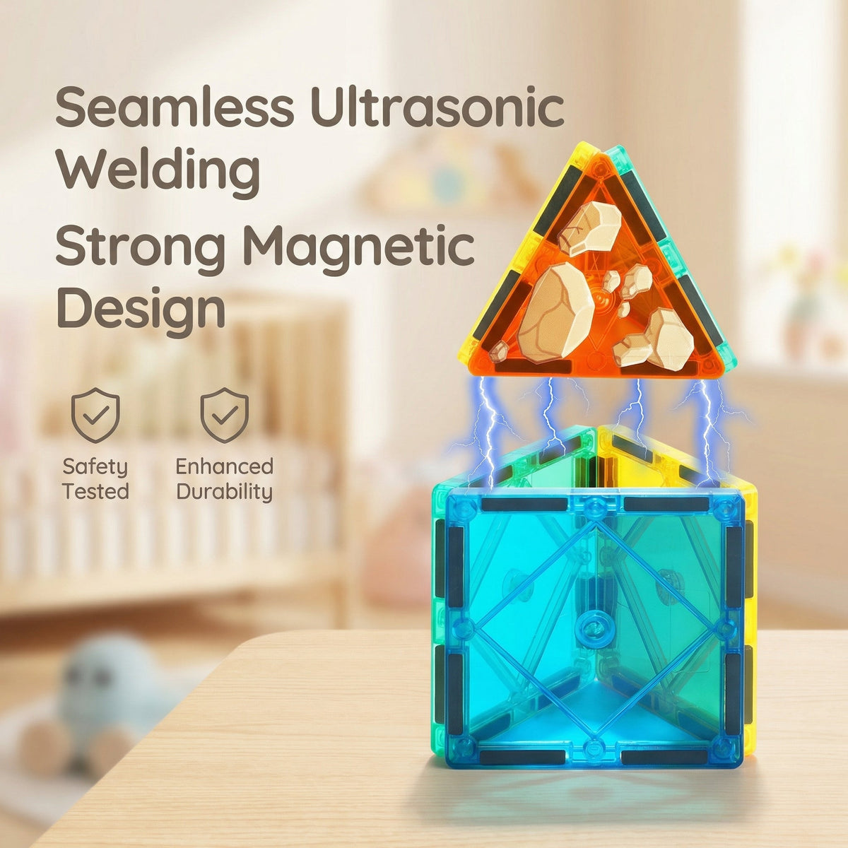 Magnetic Construction Tile Set (42pcs) | Family Favourite