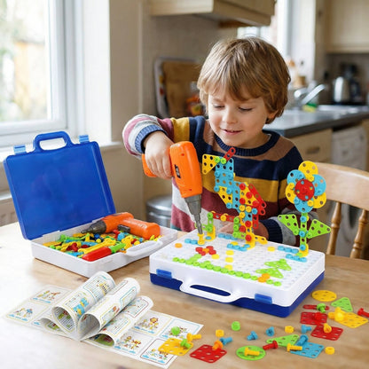 Kids Construction Drill Kit 200+ Pieces for Kids