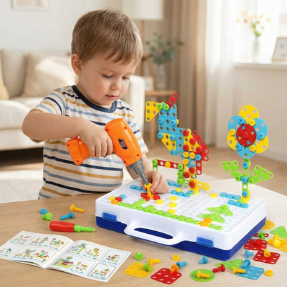 Kids Construction Drill Kit 200+ Pieces for Kids