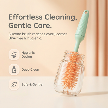 Electric Baby Bottle Cleaning Brush Set for Everyday Baby Care