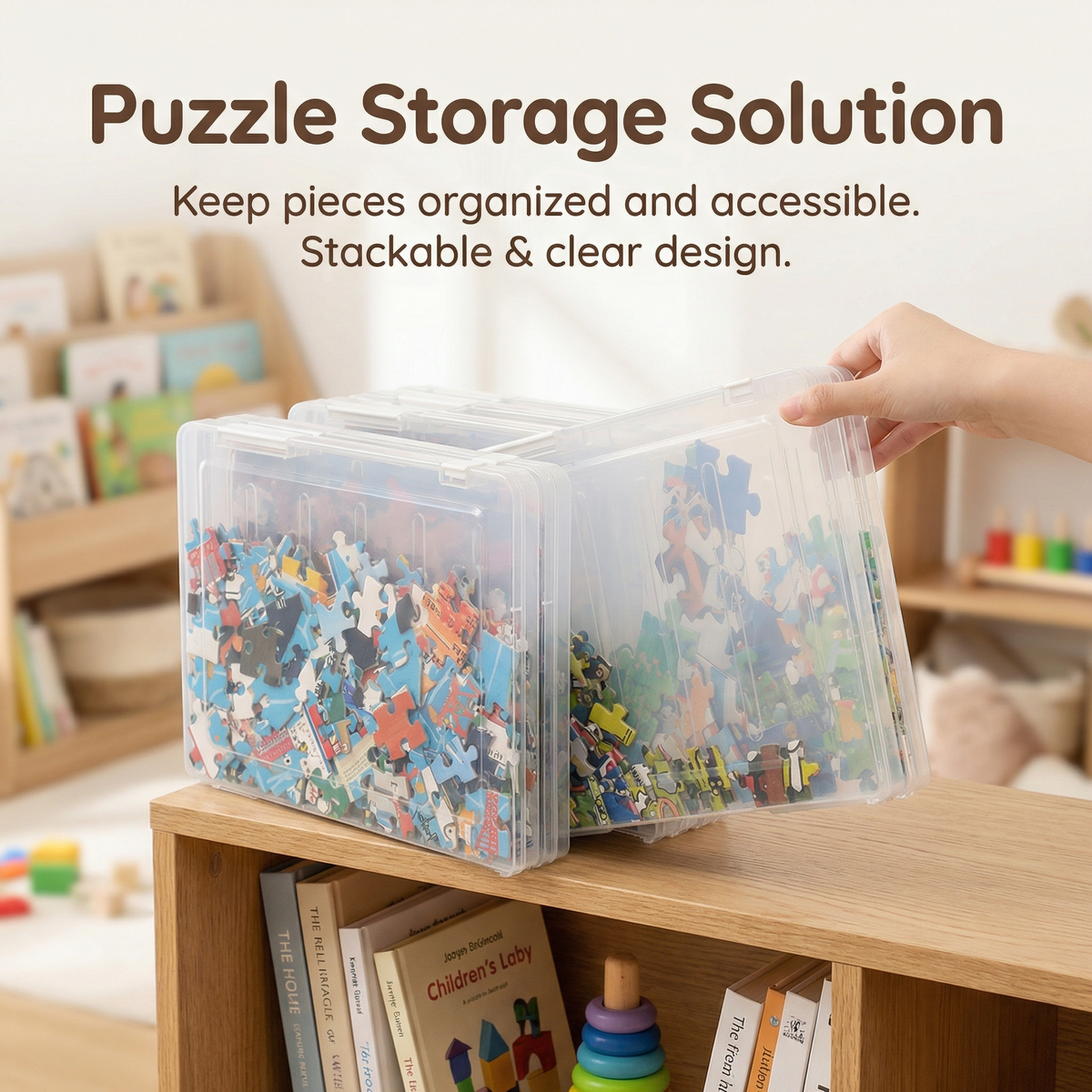 Interactive Puzzle and Games Organiser Box