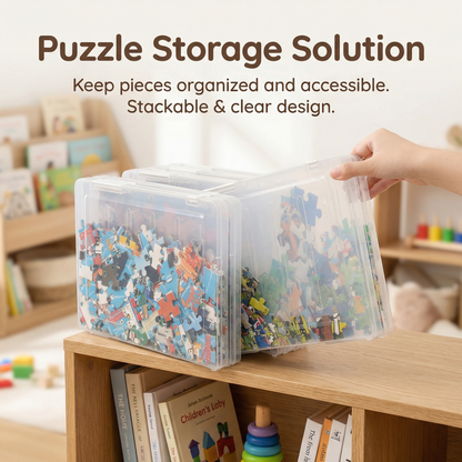 Interactive Puzzle and Games Organiser Box