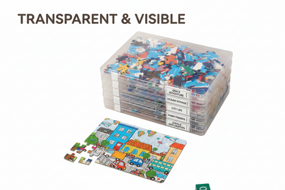 Interactive Puzzle and Games Organiser Box